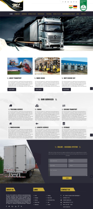 Diseño de Señalética por satish.designcrowd2 para ML-Express & Logistics GmbH | Diseño: #10837728