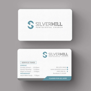 Business Card Design by INDIAN_Ashok for SILVER HILL PENTECOSTAL CHURCH | Design: #10849343