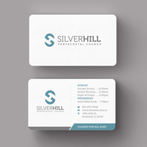 Business Card Design by INDIAN_Ashok for SILVER HILL PENTECOSTAL CHURCH | Design: #10849344