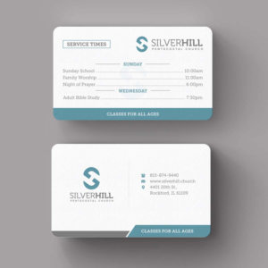 Visitenkarten-Design von INDIAN_Ashok für SILVER HILL PENTECOSTAL CHURCH | Design: #10849350