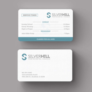 Visitenkarten-Design von INDIAN_Ashok für SILVER HILL PENTECOSTAL CHURCH | Design: #10849351