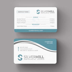 Visitenkarten-Design von INDIAN_Ashok für SILVER HILL PENTECOSTAL CHURCH | Design: #10849358