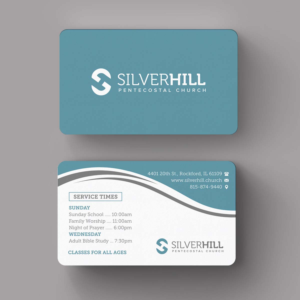 Visitenkarten-Design von INDIAN_Ashok für SILVER HILL PENTECOSTAL CHURCH | Design: #10849359