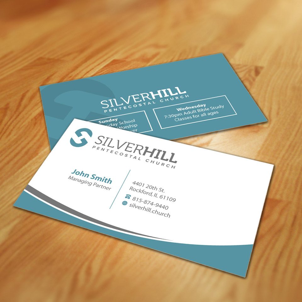 Business Card Design by Dezero for SILVER HILL PENTECOSTAL CHURCH | Design #10819808