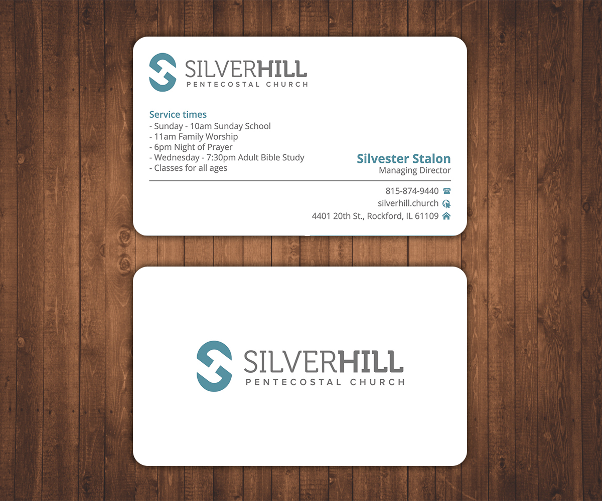Design de Carte de Visite par Stylez Designz pour SILVER HILL PENTECOSTAL CHURCH | Design #10845307
