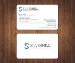 Design de Carte de Visite par Stylez Designz pour SILVER HILL PENTECOSTAL CHURCH | Design : #10845307