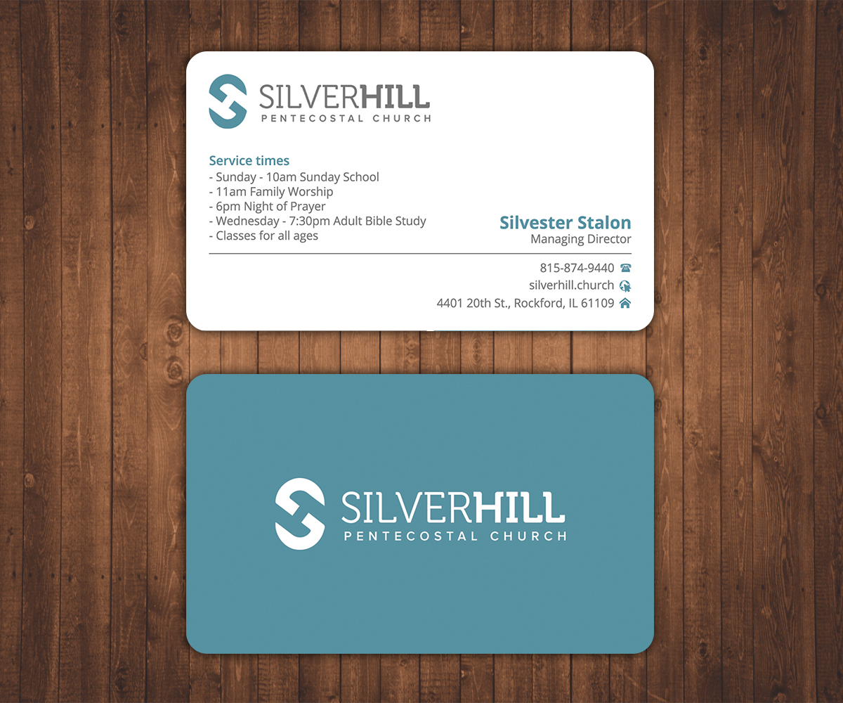 Business Card Design by Stylez Designz for SILVER HILL PENTECOSTAL CHURCH | Design #10845308