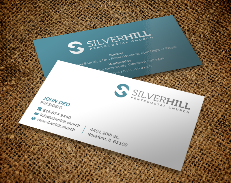 Design de Carte de Visite par Brand aid pour SILVER HILL PENTECOSTAL CHURCH | Design #10780382