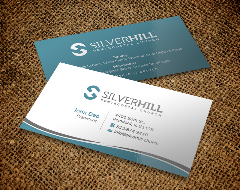 Design de Carte de Visite par Brand aid pour SILVER HILL PENTECOSTAL CHURCH | Design #10780391