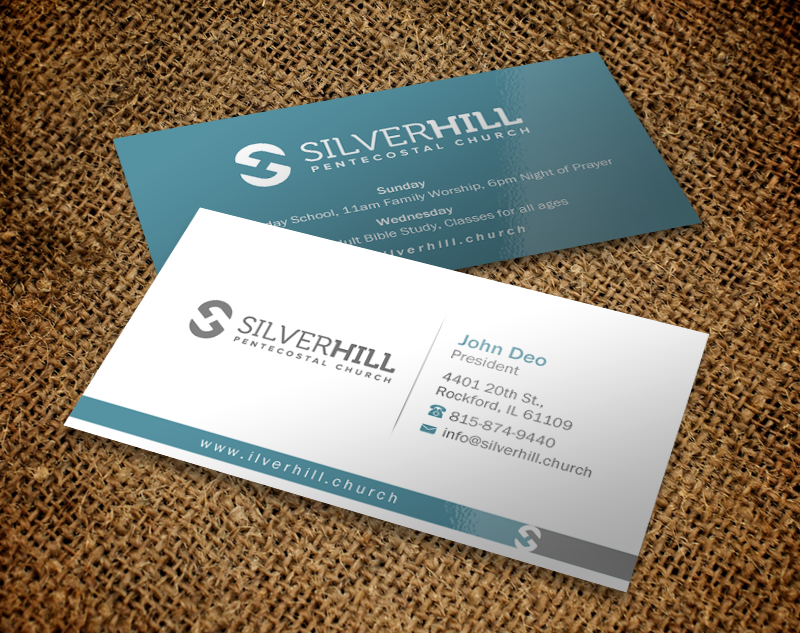 Design de Carte de Visite par Brand aid pour SILVER HILL PENTECOSTAL CHURCH | Design #10780394
