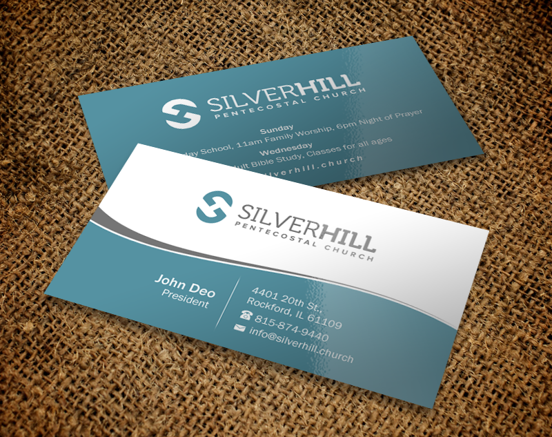 Design de Carte de Visite par Brand aid pour SILVER HILL PENTECOSTAL CHURCH | Design #10780396