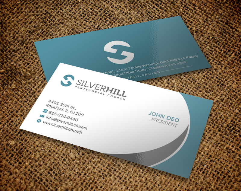 Design de Carte de Visite par Brand aid pour SILVER HILL PENTECOSTAL CHURCH | Design #10780397