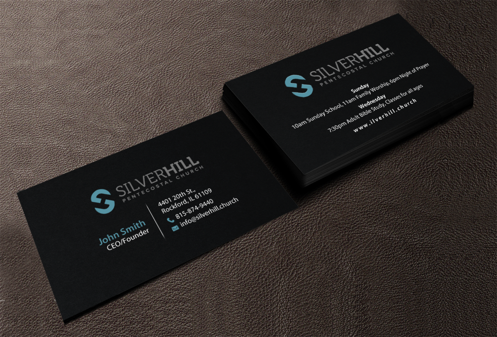 Design de Carte de Visite par chandrayaan.creative pour SILVER HILL PENTECOSTAL CHURCH | Design #10767407