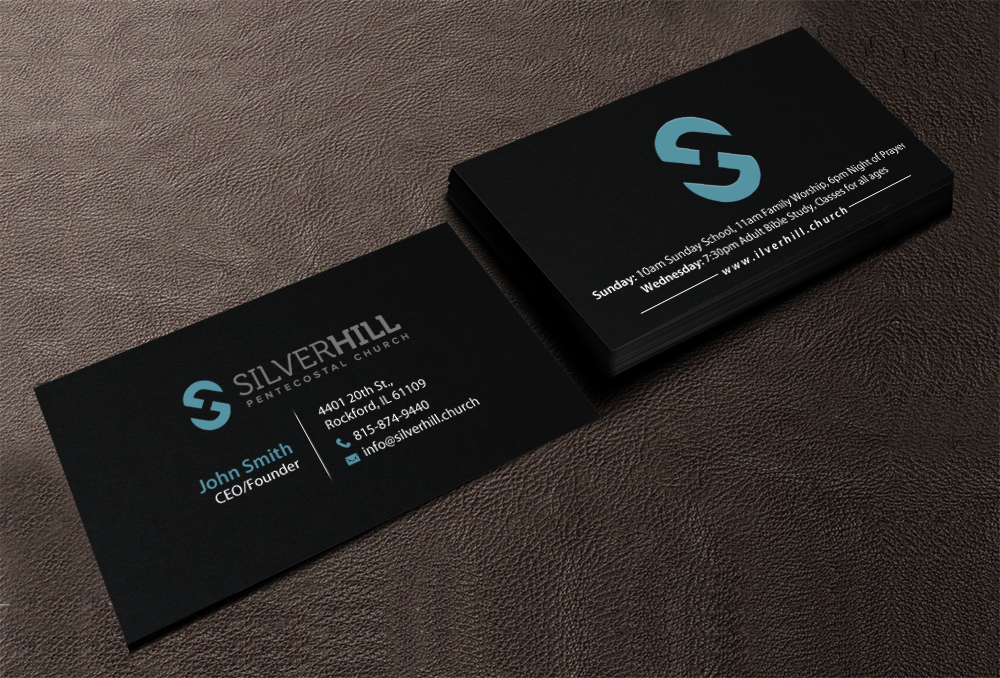 Design de Carte de Visite par chandrayaan.creative pour SILVER HILL PENTECOSTAL CHURCH | Design #10767413
