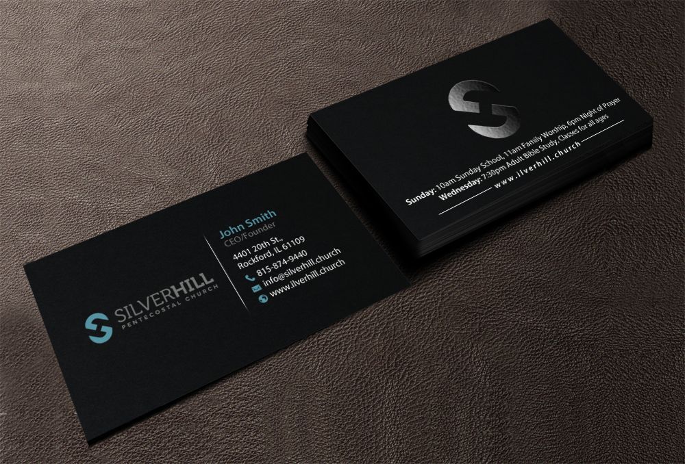 Design de Carte de Visite par chandrayaan.creative pour SILVER HILL PENTECOSTAL CHURCH | Design #10767415