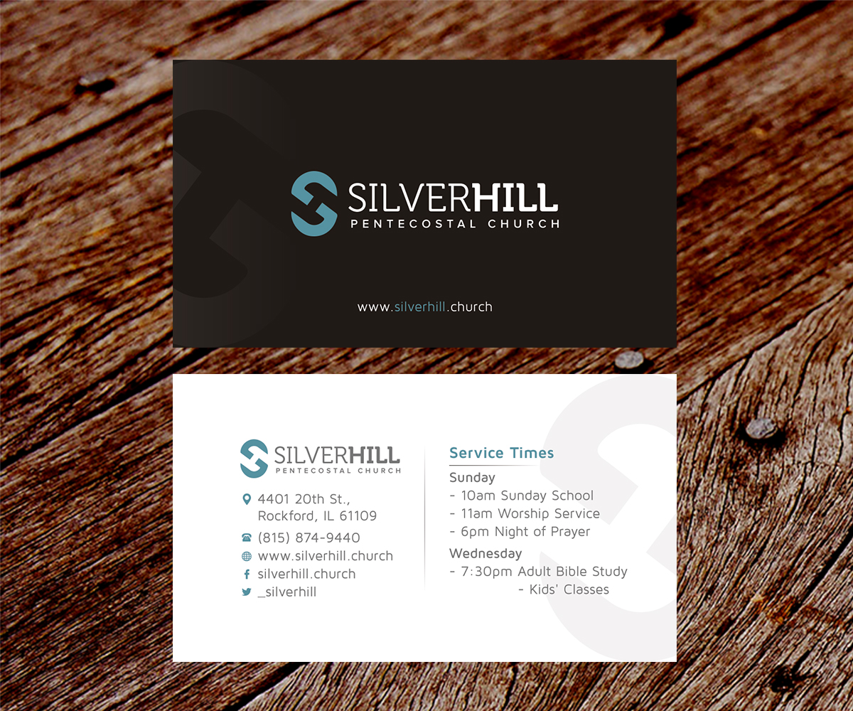 Visitenkarten-Design von SS_Designs für SILVER HILL PENTECOSTAL CHURCH | Design #10799086