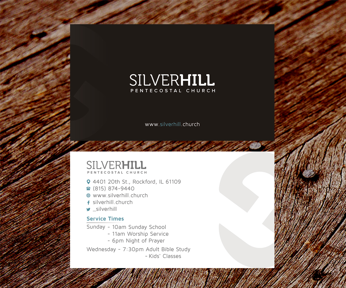 Business Card Design by SS_Designs for SILVER HILL PENTECOSTAL CHURCH | Design #10799089