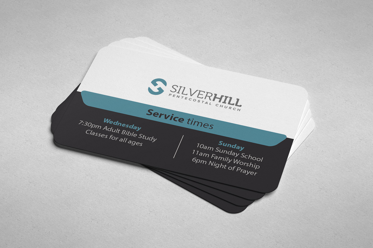 Design de Carte de Visite par shachibelani pour SILVER HILL PENTECOSTAL CHURCH | Design #10752763