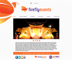 Web Design by Albel for Firefly Events, LLC | Design: #2317117