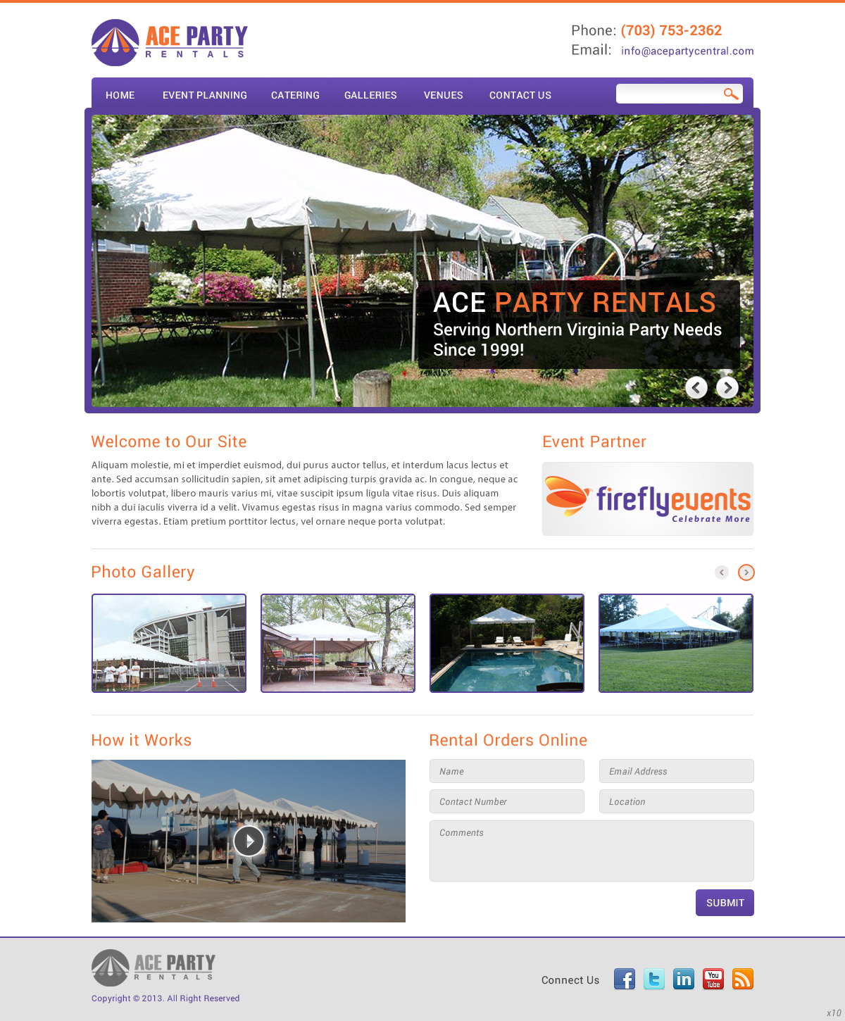 Web Design by pb for Firefly Events, LLC | Design #2285115