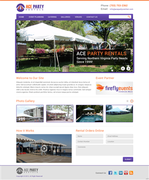Web Design by pb for Firefly Events, LLC | Design: #2285115
