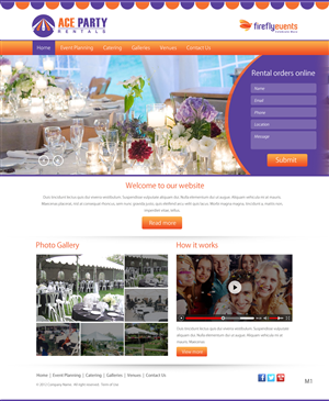 Web Design by pb for Firefly Events, LLC | Design: #2285118