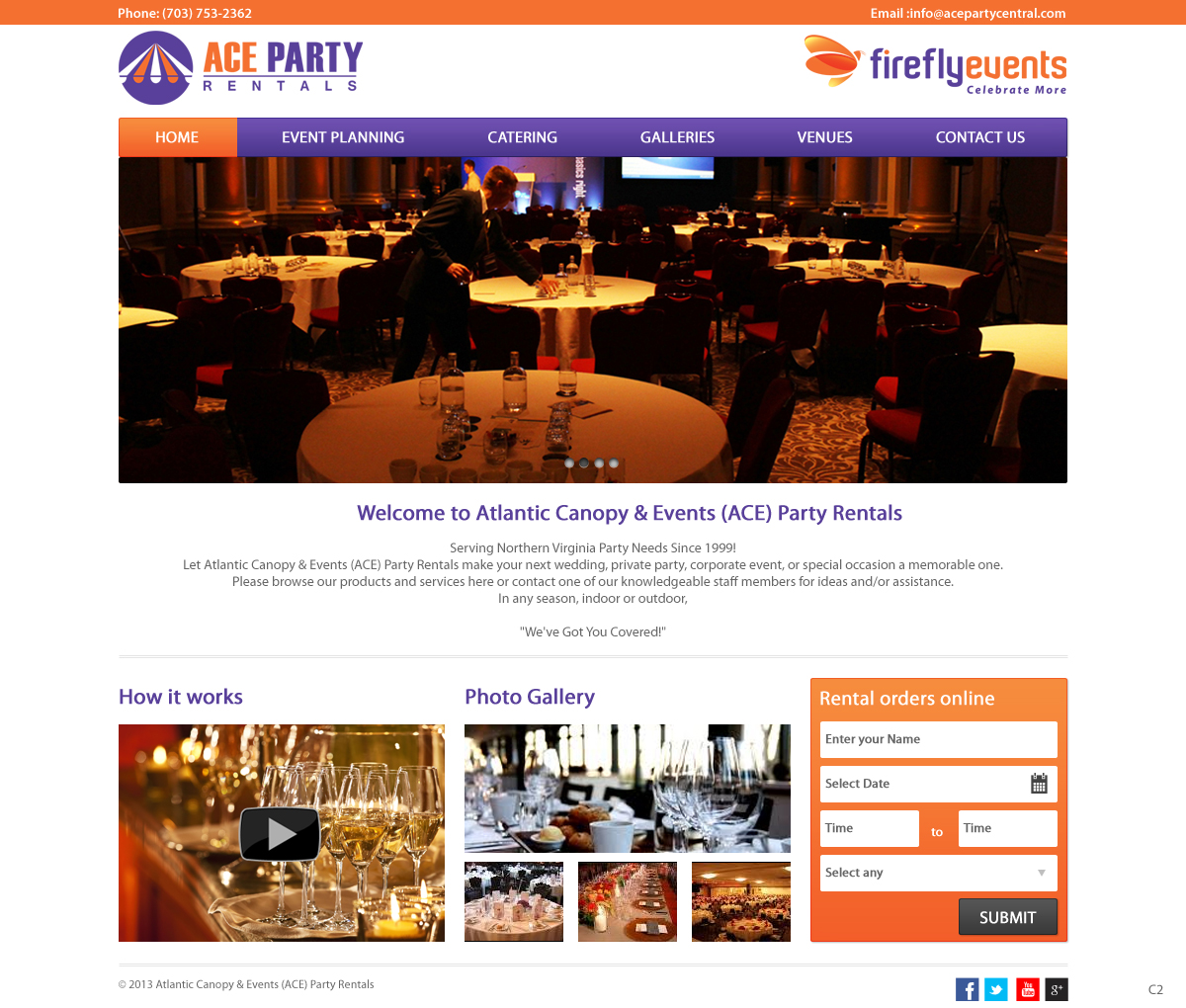 Web Design by pb for Firefly Events, LLC | Design #2285124