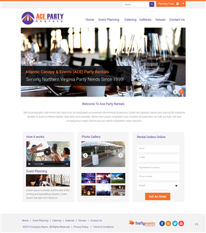 Web Design by pb for Firefly Events, LLC | Design: #2322565