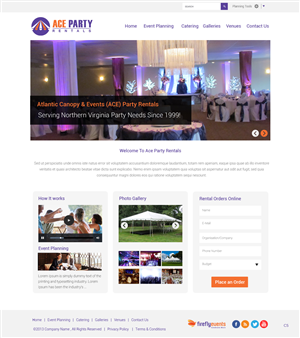 Web Design by pb for Firefly Events, LLC | Design: #2332063