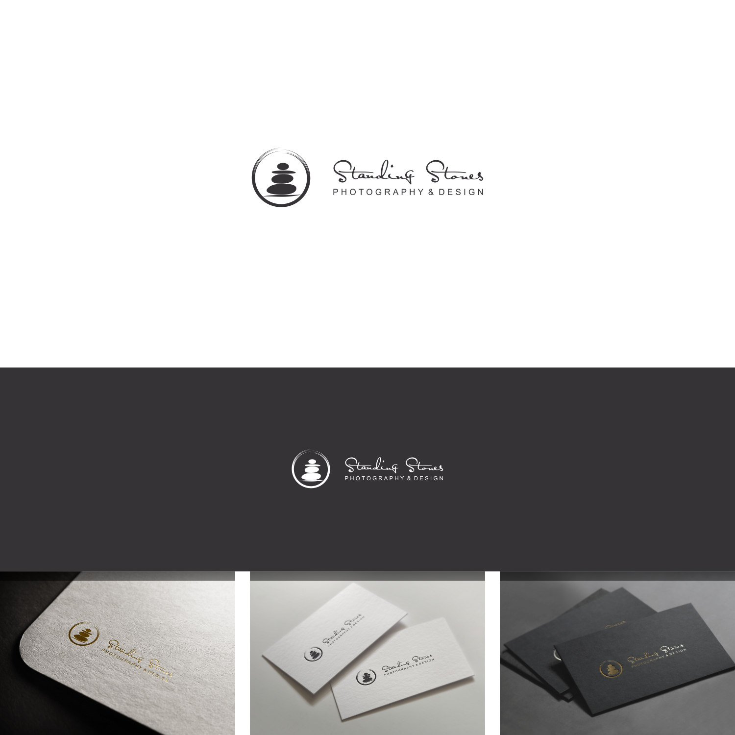 Logo Design by jenggot_merah_ for Standing Stones Photography & Design | Design #10823869
