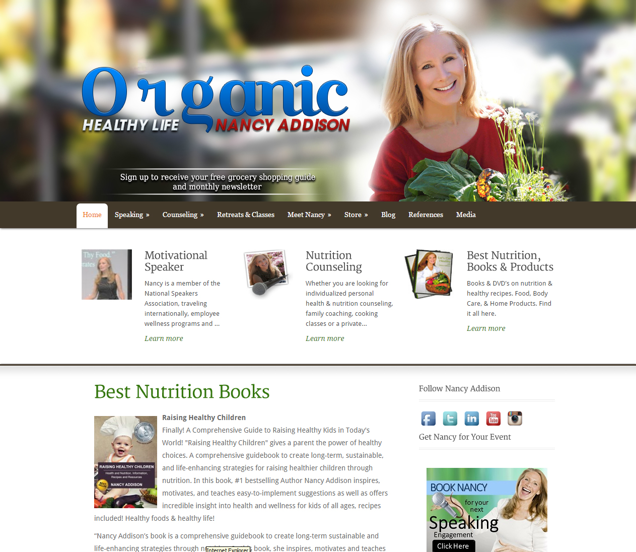 Diseño Web por IMD-HUB para Organic Healthy Lifestyle | Diseño #10880574