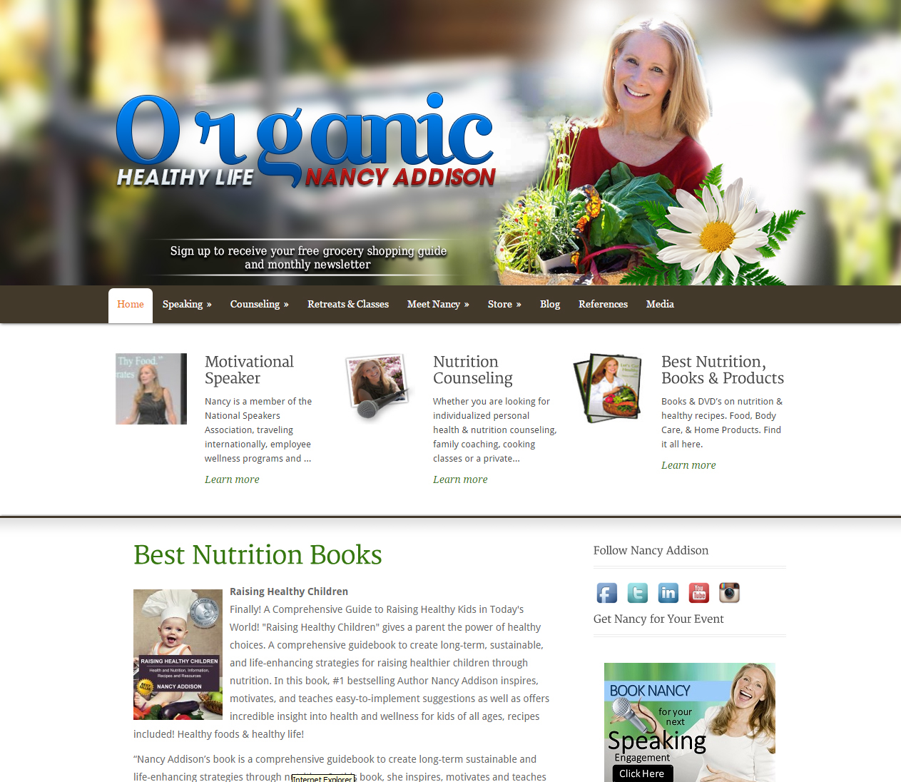 Diseño Web por IMD-HUB para Organic Healthy Lifestyle | Diseño #10880757