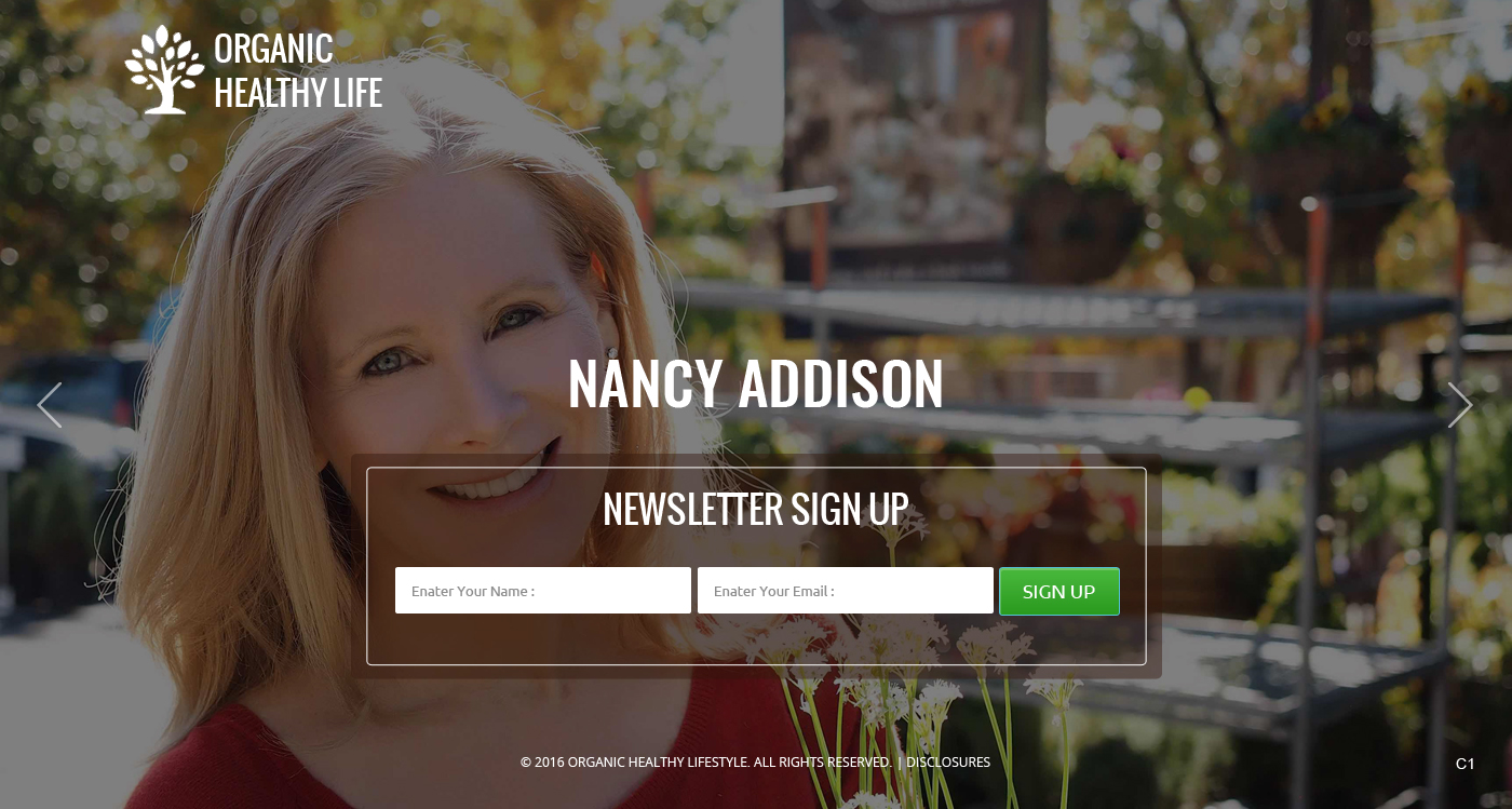Diseño Web por pb para Organic Healthy Lifestyle | Diseño #10769379