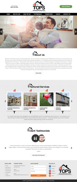 Home Services Website Design and Revisions | Web-Design von RupalTechno