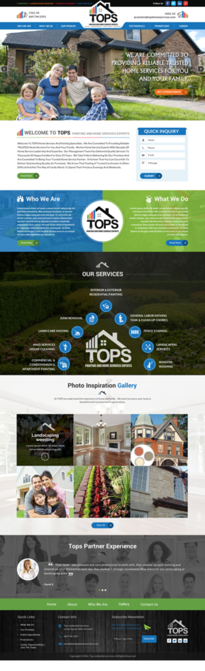 Home Services Website Design and Revisions | Web-Design von Sbss