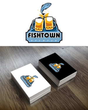 Logo-Design von MoonFeather für Fishtown Brewpub  | Design: #10768482