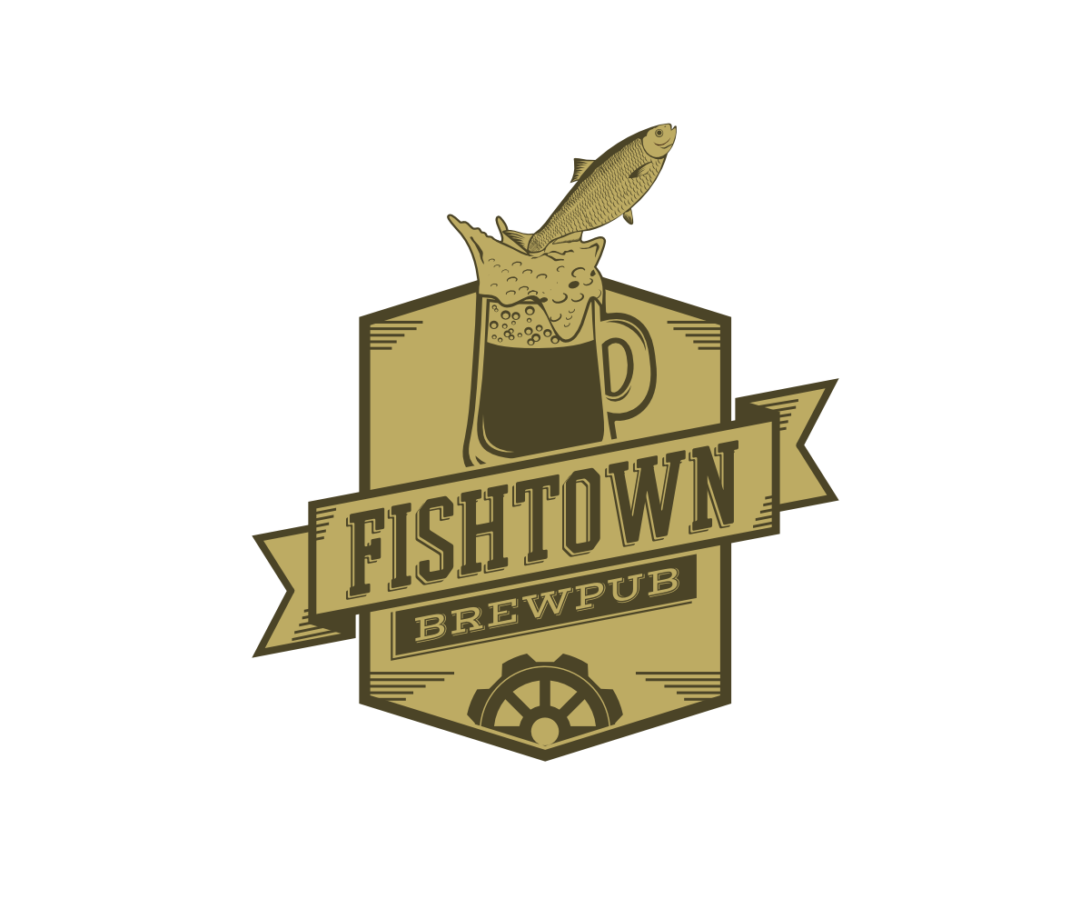 Logo Design by VGB for Fishtown Brewpub  | Design #10782272