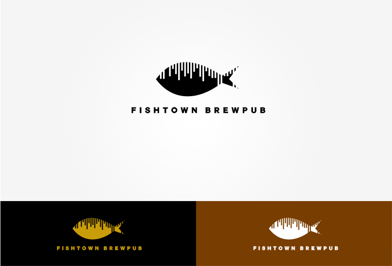 Logo Design by FreshFruits Design for Fishtown Brewpub  | Design #10870006