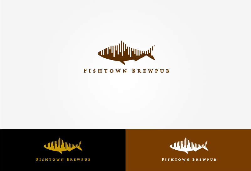 Logo Design by FreshFruits Design for Fishtown Brewpub  | Design #10879754