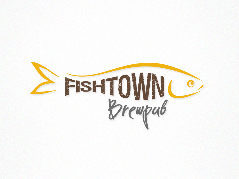 Logo Design by FLEXIN for Fishtown Brewpub  | Design #10777821