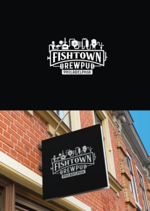 Logo-Design von DUAL DESIGNER für Fishtown Brewpub  | Design: #10853481