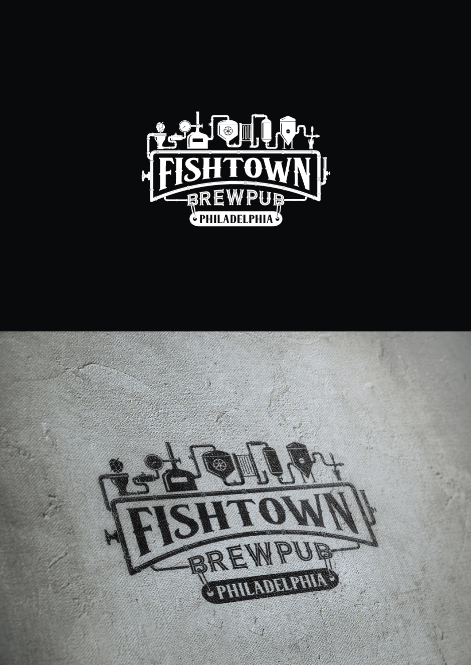 Logo-Design von DUAL DESIGNER für Fishtown Brewpub  | Design: #10862963