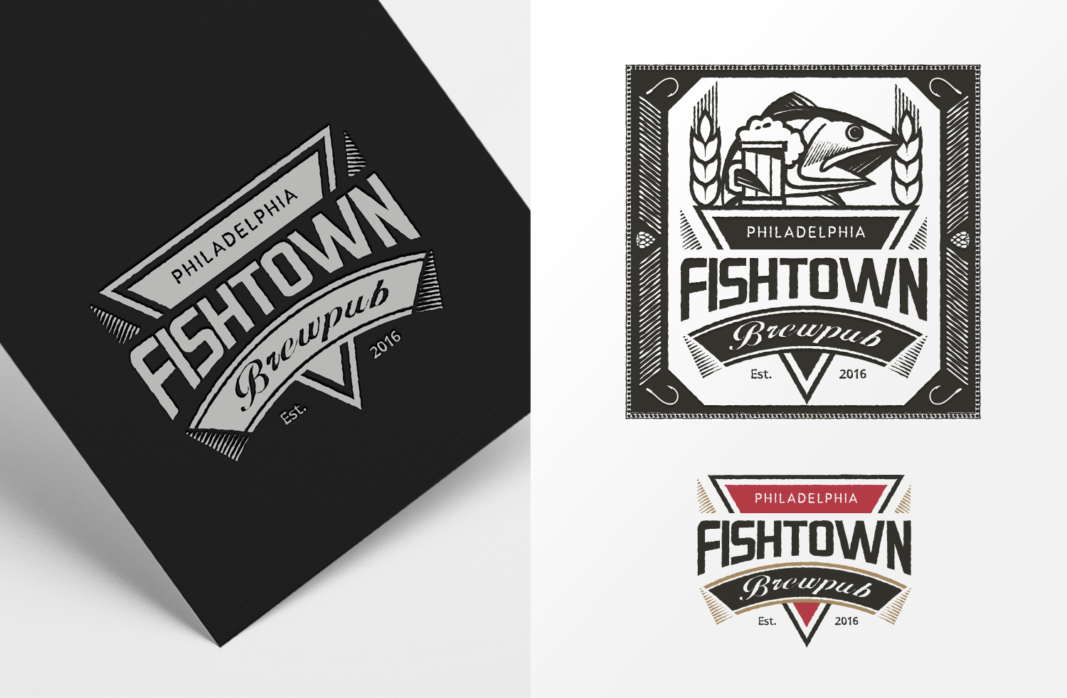 Logo Design by kresh for Fishtown Brewpub  | Design #10788542