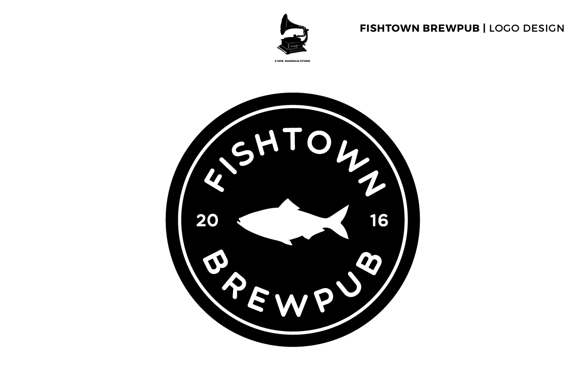 Logo Design by Magnolia S for Fishtown Brewpub  | Design #10794959