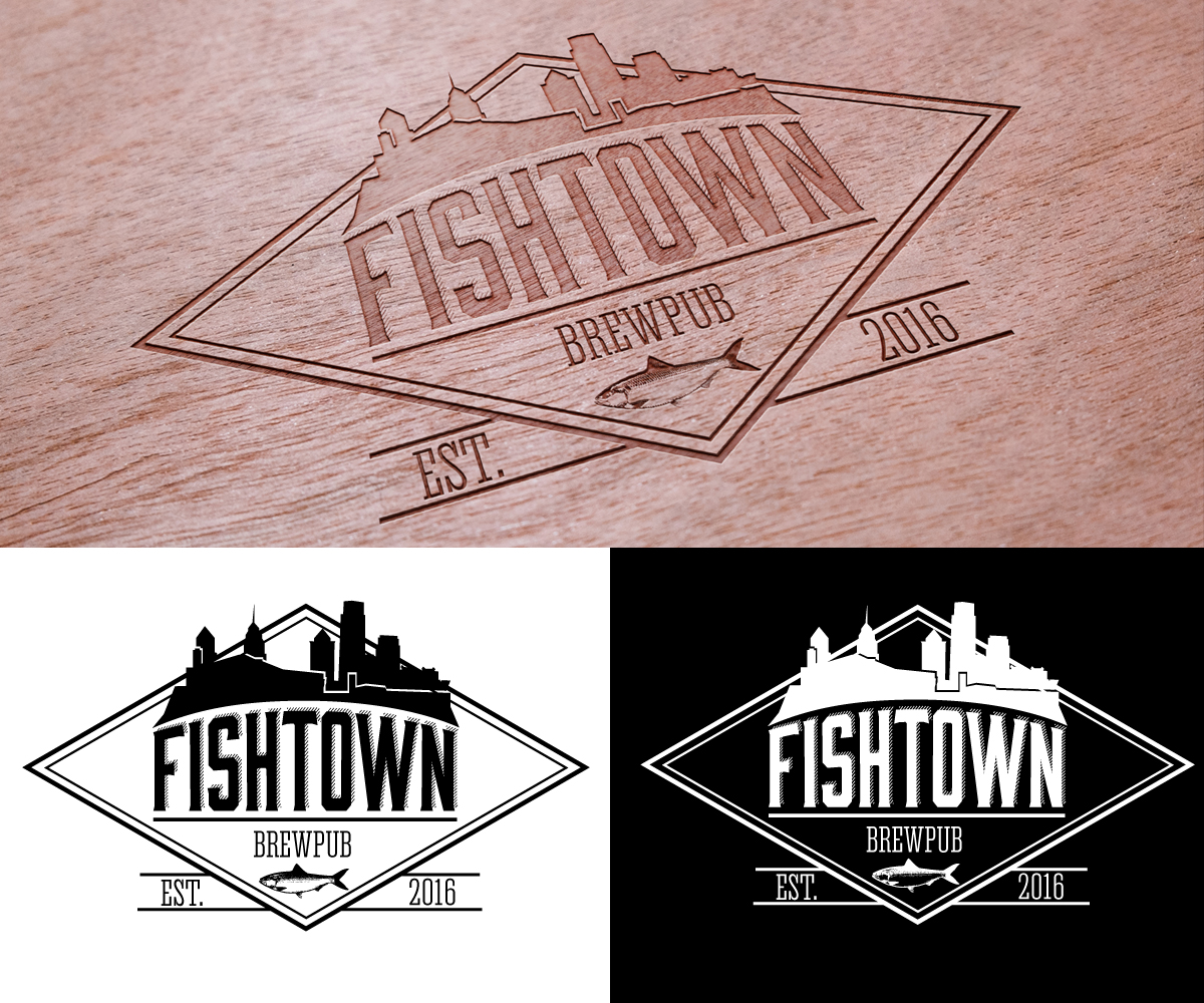 Logo Design by ndonahue1010 for Fishtown Brewpub  | Design #10793885