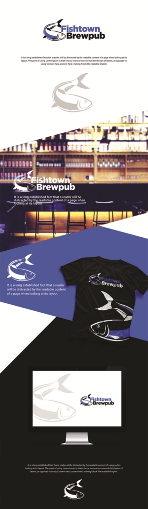 Logo Design by Logo Xtudio for Fishtown Brewpub  | Design: #10815721