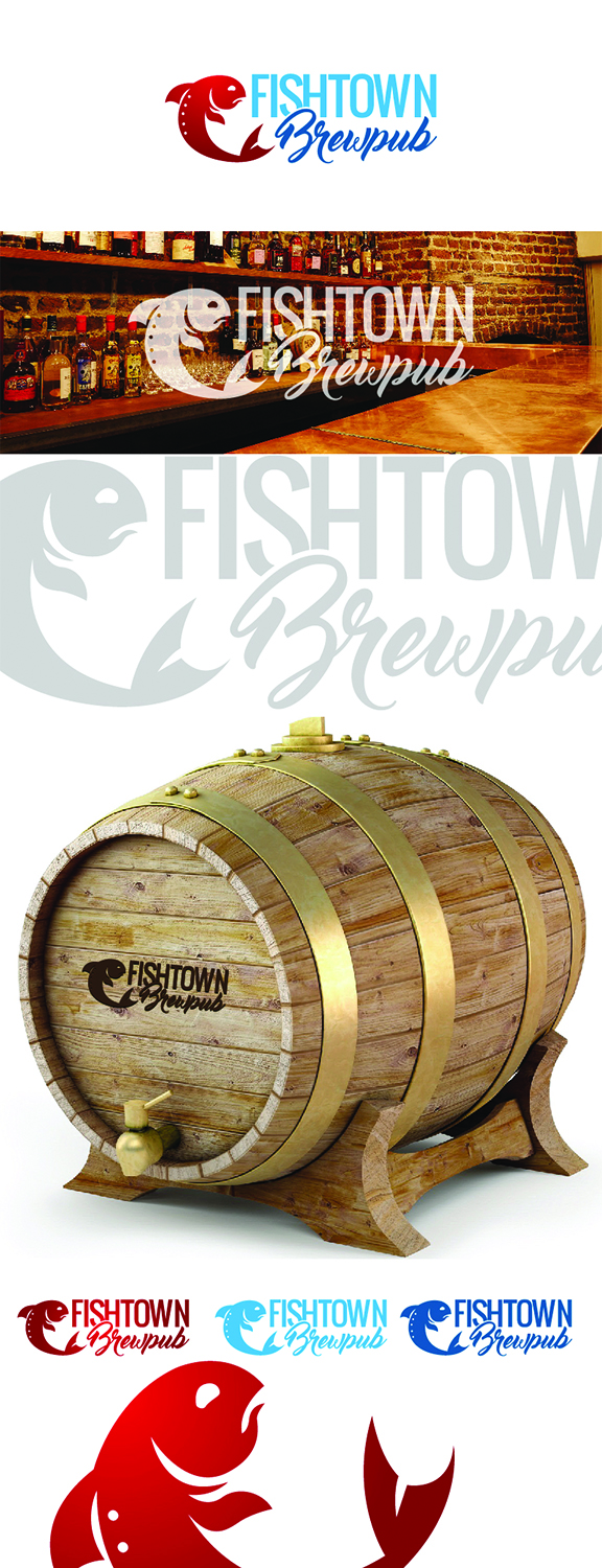 Diseño de Logo por Logo Xtudio para Fishtown Brewpub  | Diseño #10815722