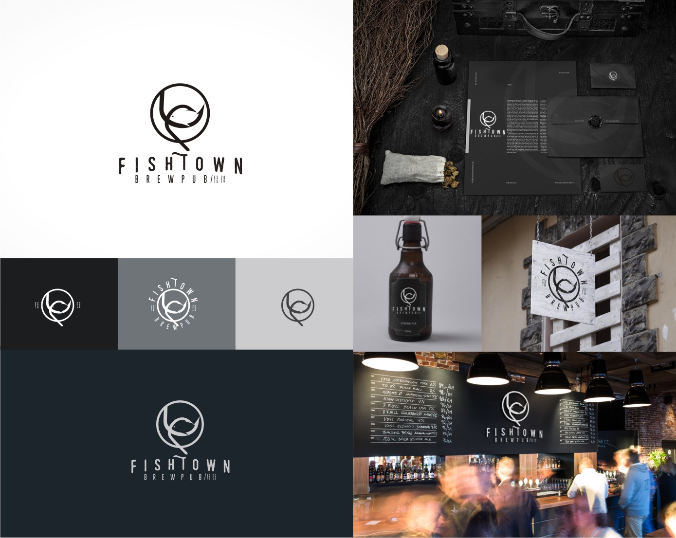 Logo Design by gray mind for Fishtown Brewpub  | Design #10856312