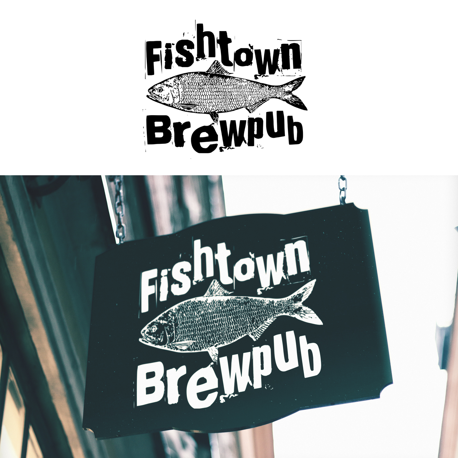 Logo Design by vizzumdesign for Fishtown Brewpub  | Design #10866804