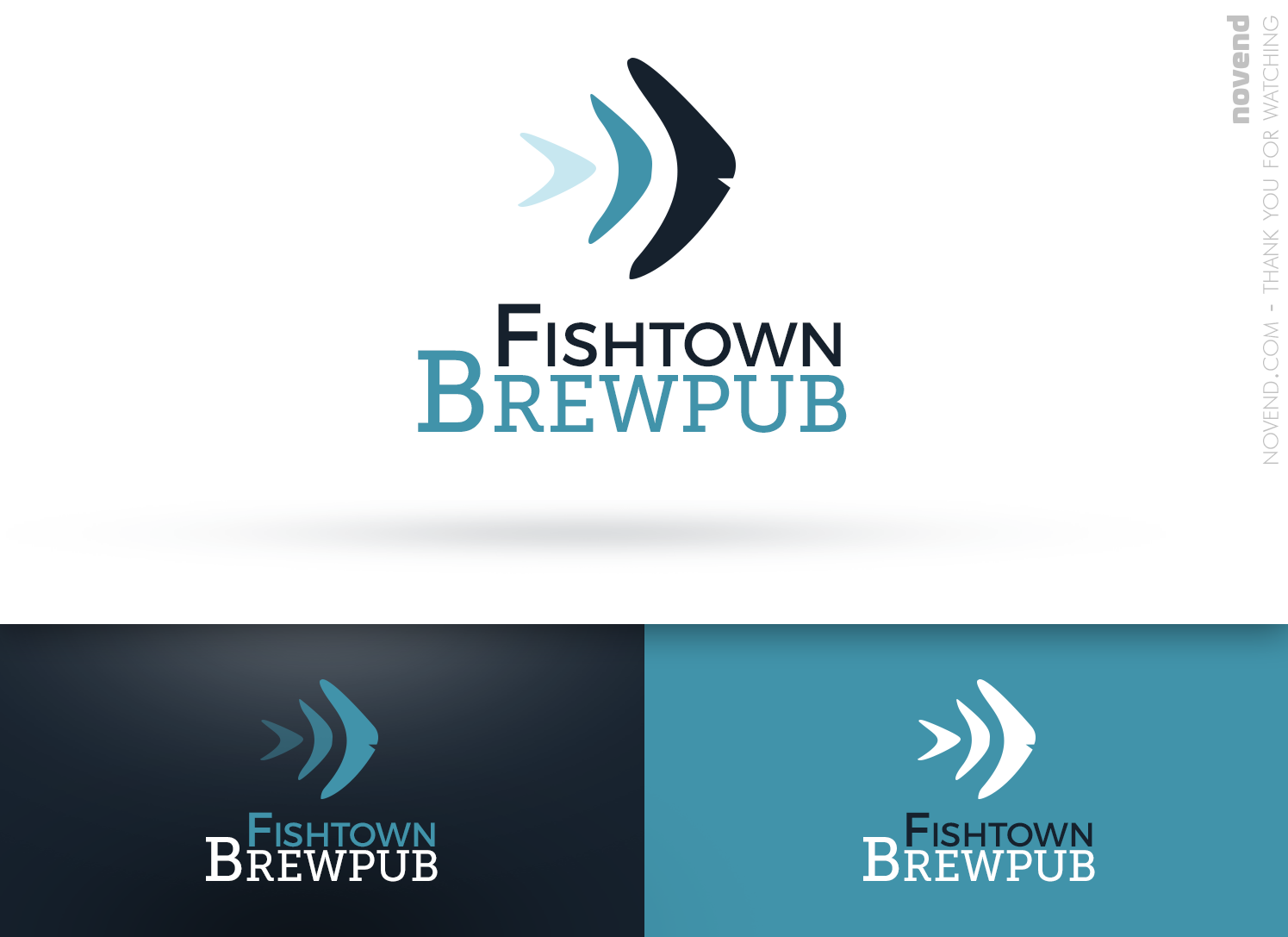 Logo Design by Novend for Fishtown Brewpub  | Design #10868478